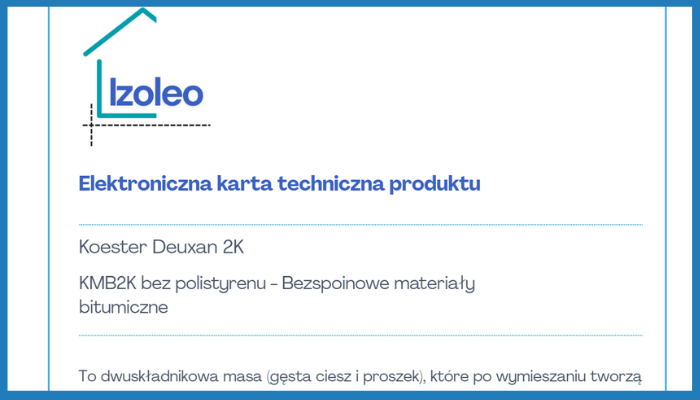 Elektroniczna Karta Produktu Izoleo – jeden format, pełna przejrzystość