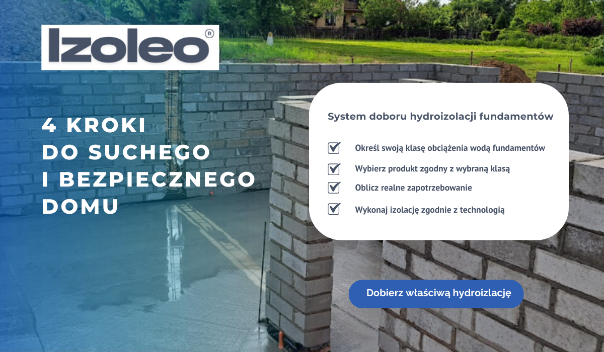 System doboru hydroizolacji fundamentów – 4 kroki do suchego i bezpiecznego domu